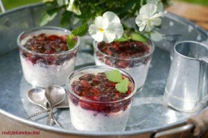 Cytrusowy pudding chia z jagodami kamczackimi